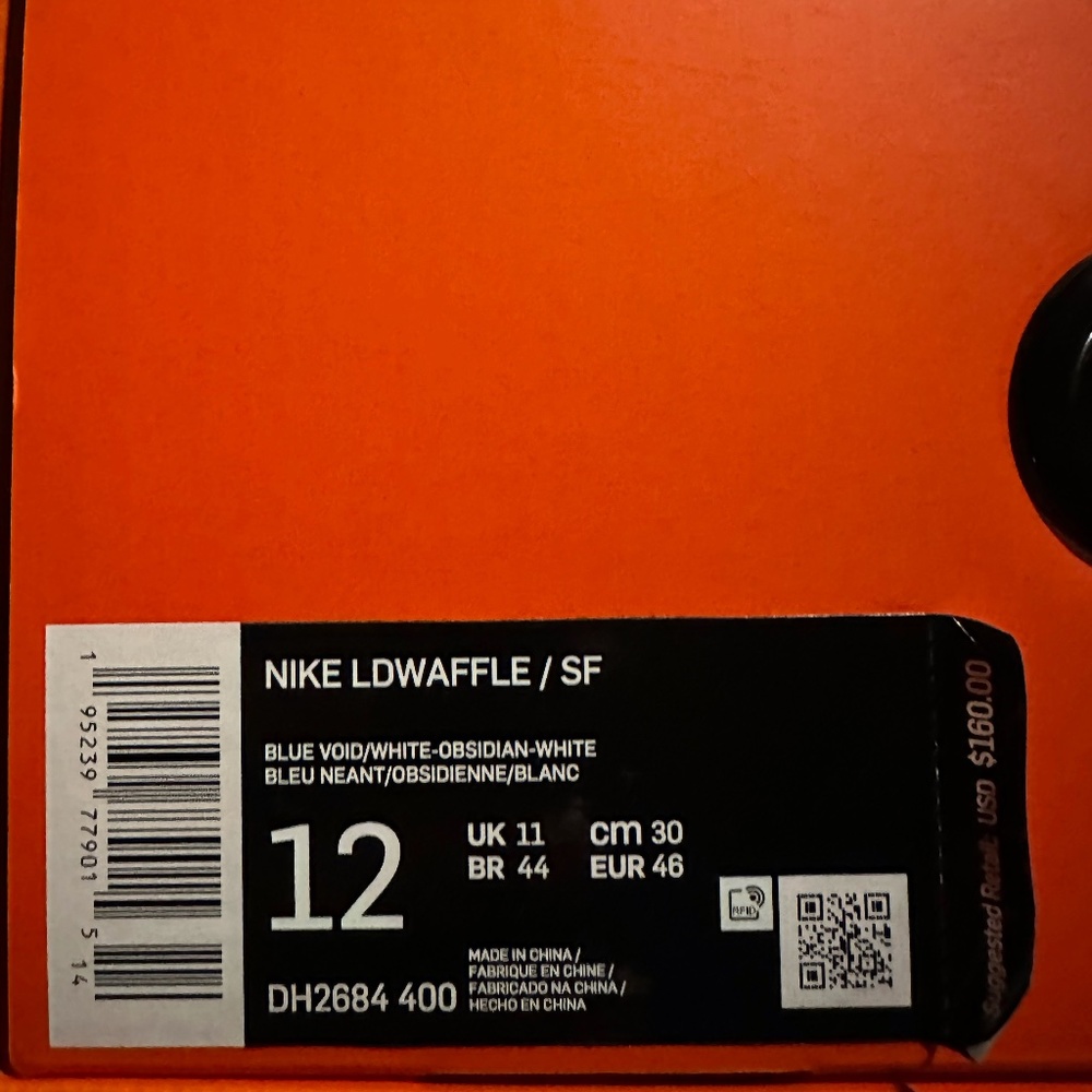 Nike Sacai Fragment LD Waffle Blue Void